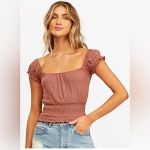 NWOT Billabong Women's Sweet Sands Knit Top